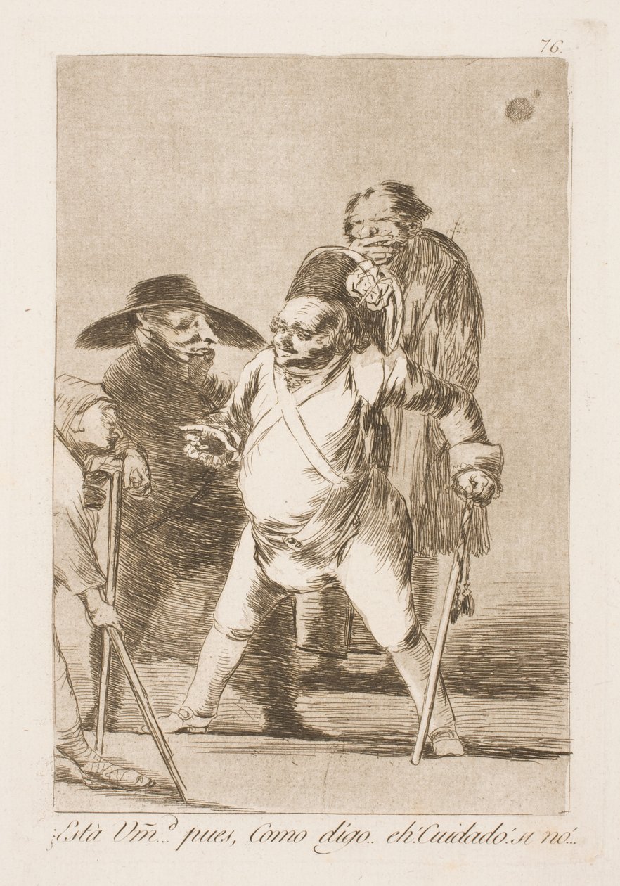 Er de der? Så jeg sa...Vær oppmerksom! Eller... av Francisco de Goya