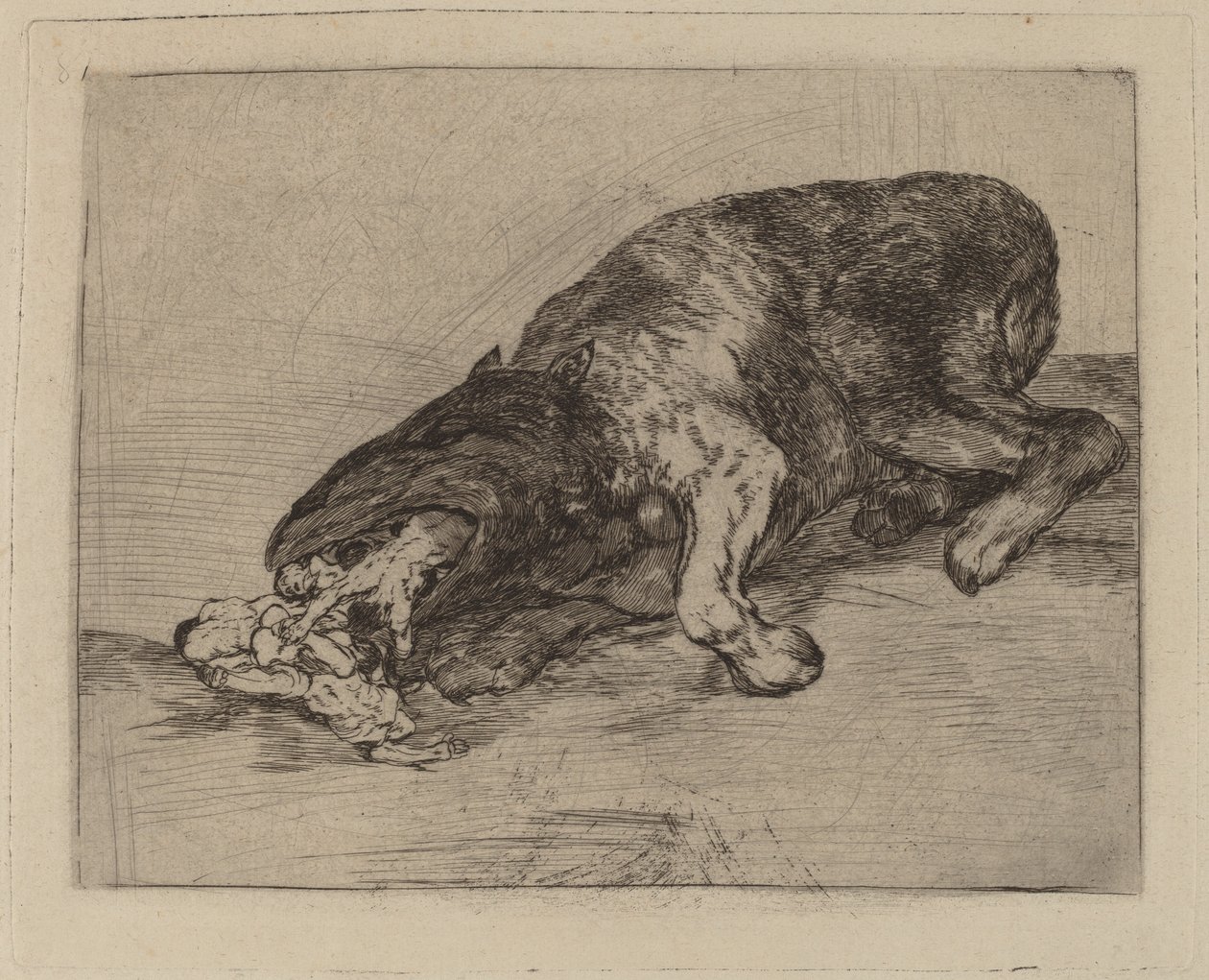Heftig monster! (Helt monster!) av Francisco de Goya
