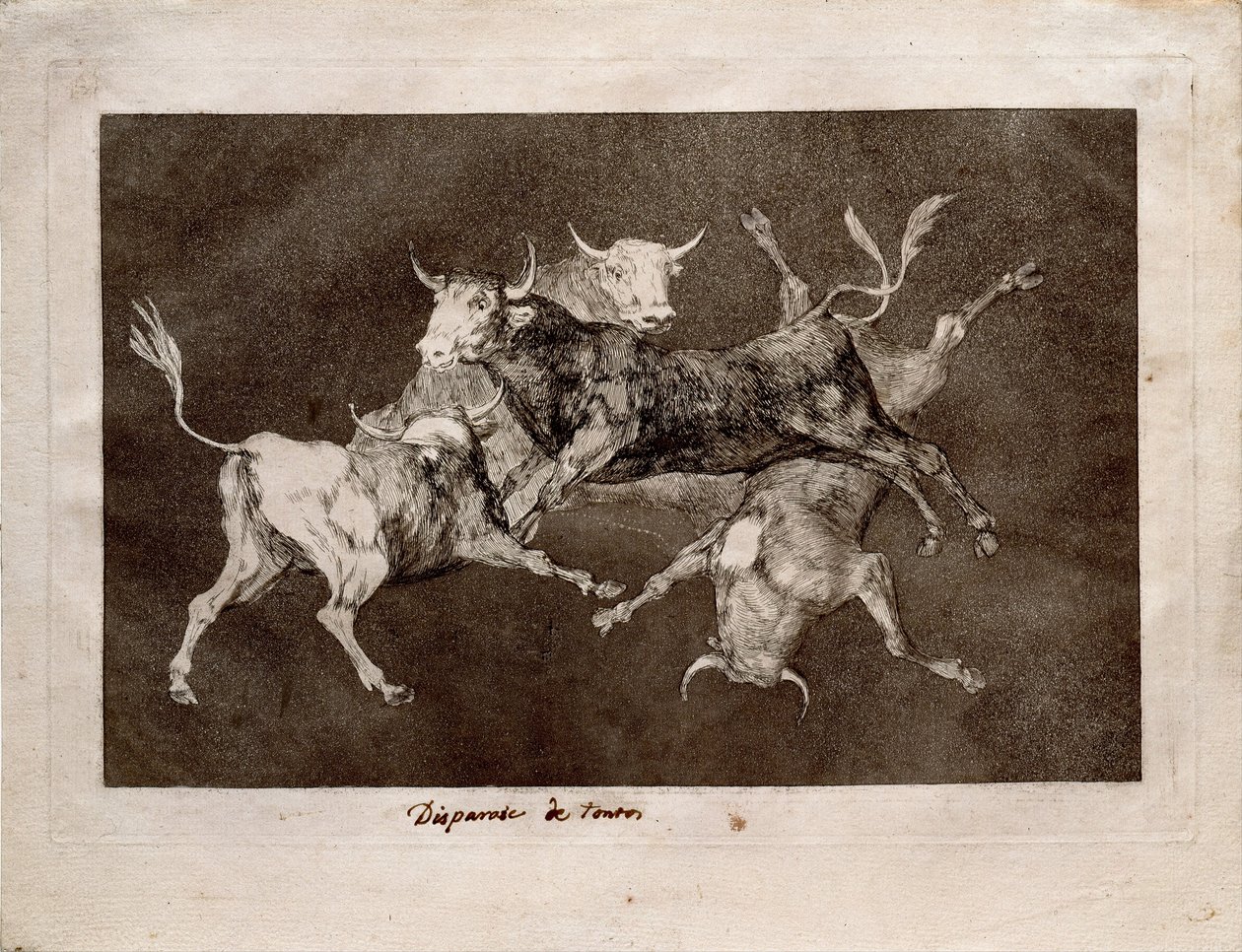 Fools Folly fra serien Los Disparates Follies, 1815-1819 av Francisco de Goya