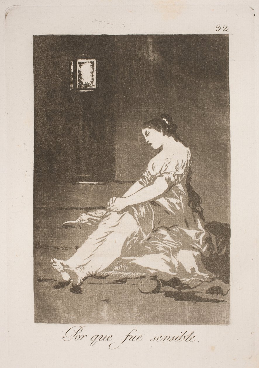 For å gi etter for følelsene hans av Francisco de Goya