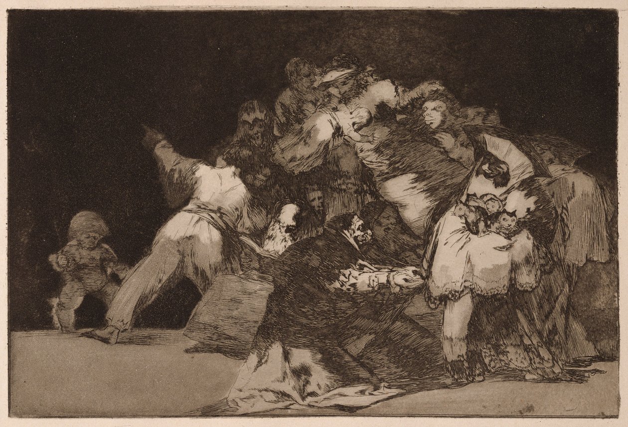 Alminnelig dårskap, fra serien Los Disparates av Francisco de Goya