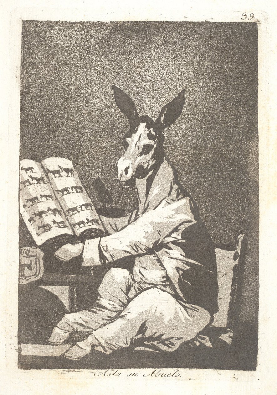Hans forfedre av Francisco de Goya