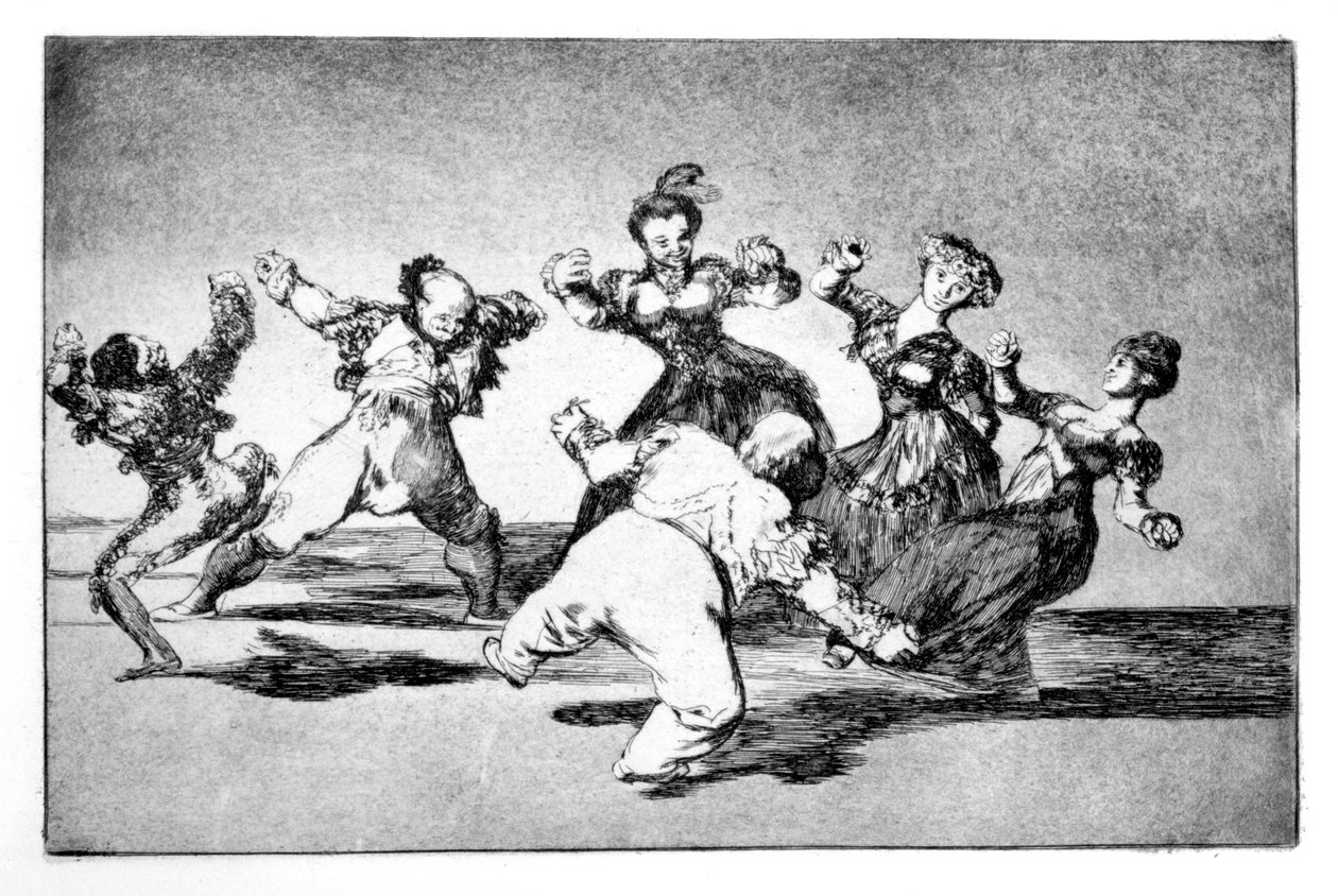 Glad fantasi, 1819-1823 av Francisco de Goya