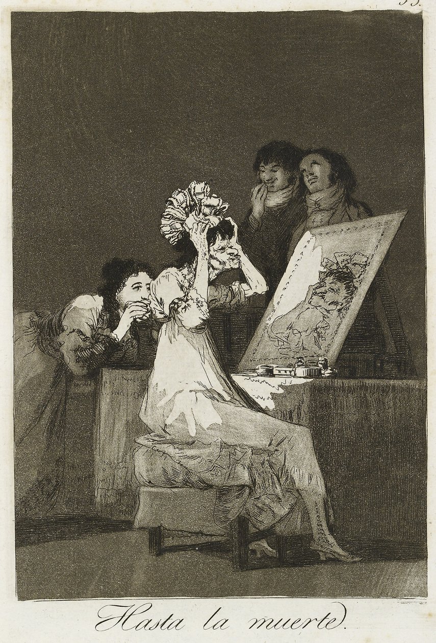 Hasta la muerte, 1799 (etsing, tørrnipp og akvatint) av Francisco de Goya