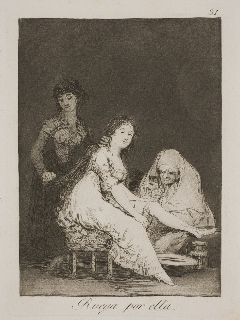Hun ber for henne av Francisco de Goya