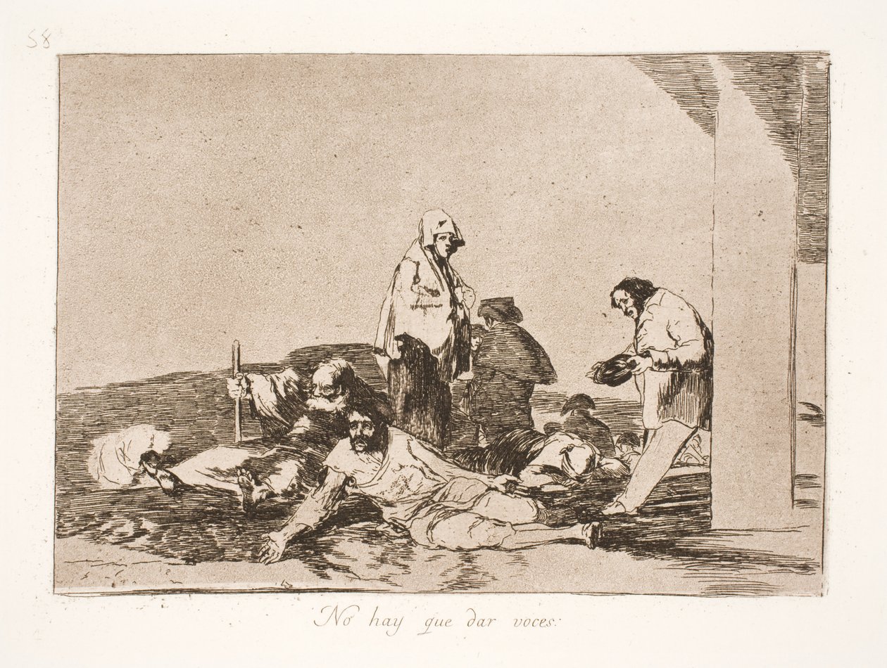 Hva er nytten av å klage (58) av Francisco de Goya