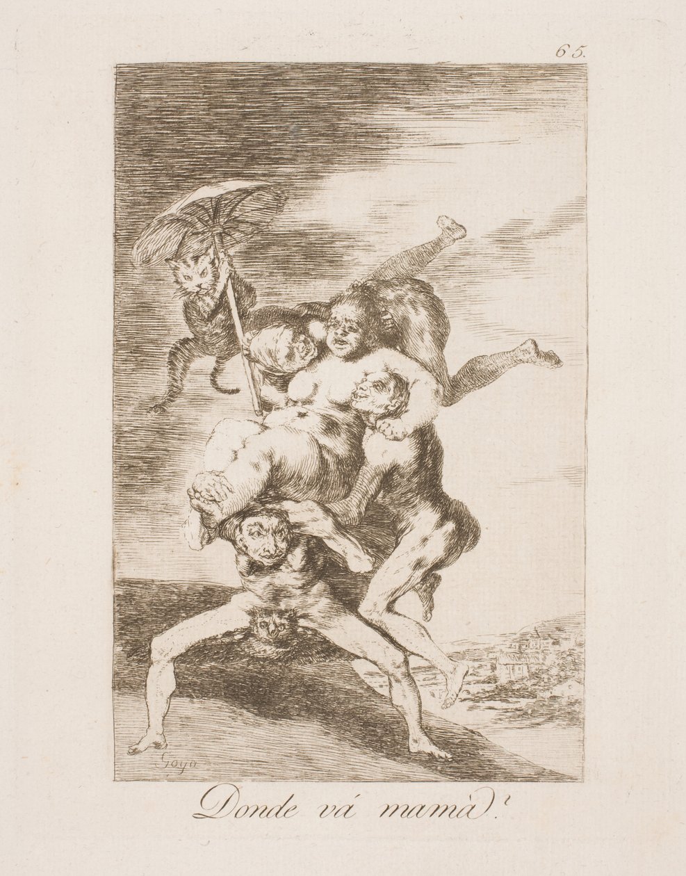 Hvor skal mamma? av Francisco de Goya
