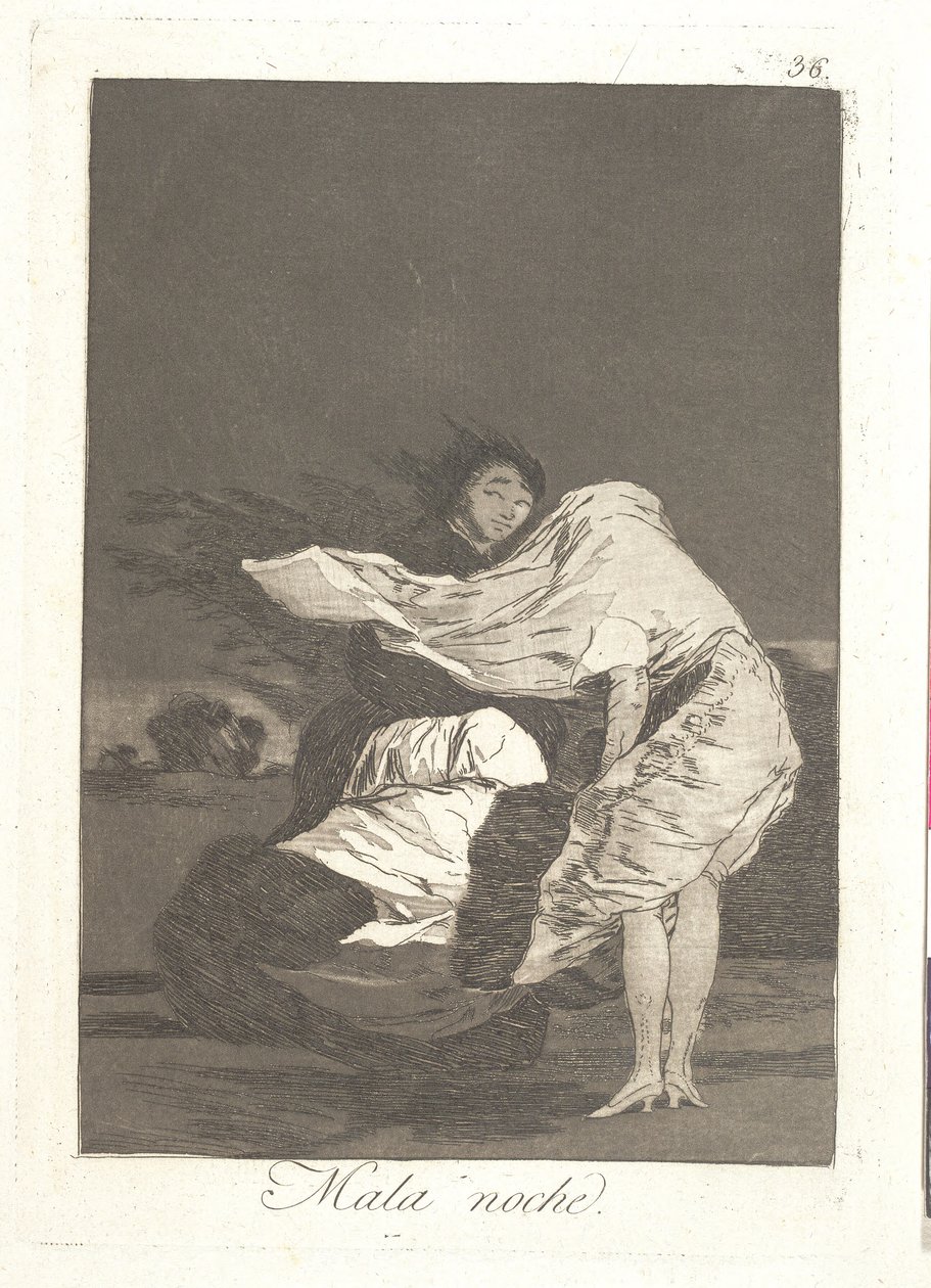 I nattens mørke av Francisco de Goya
