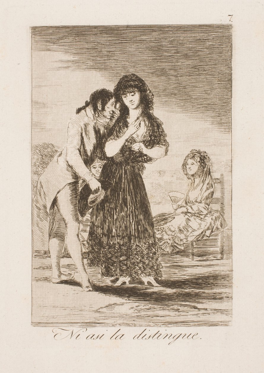 Ikke engang på denne måten kjenner han henne av Francisco de Goya