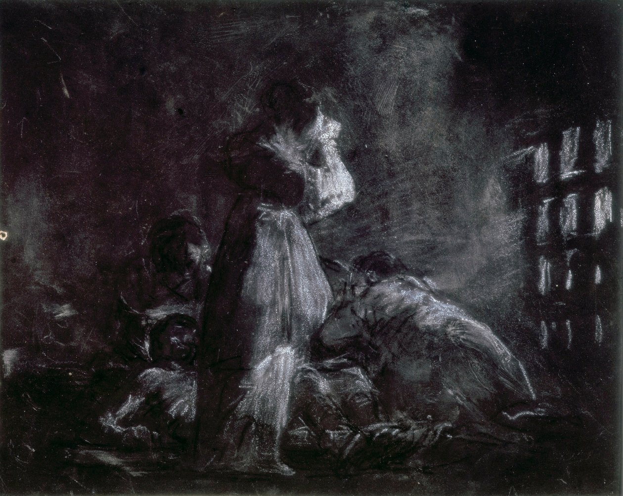 Interiøret i et fengsel av Francisco de Goya