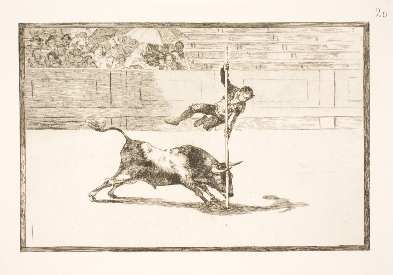 Juanito Apiñanis smidighet og vågemot i Madrid-arenaen av Francisco de Goya