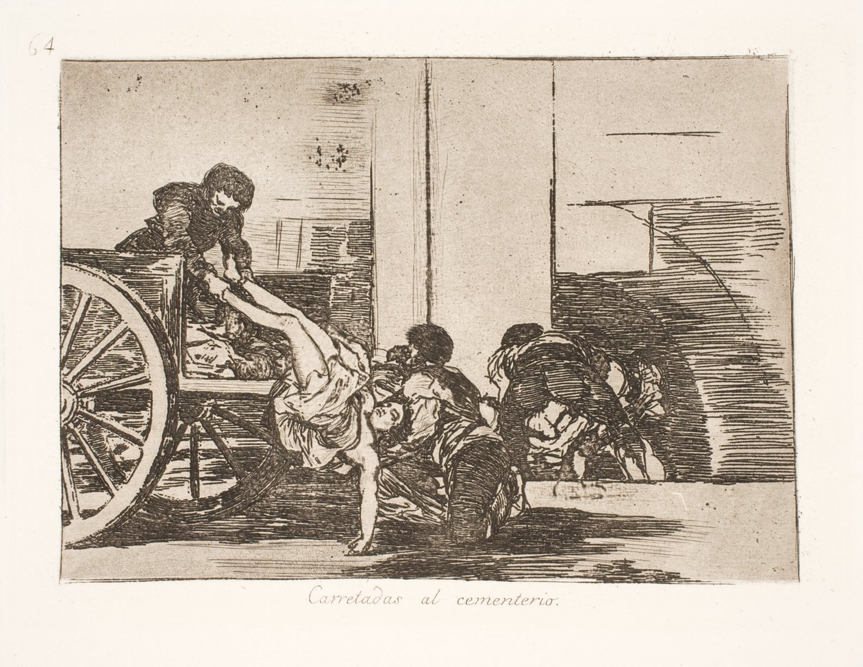 Kjørt på vogn til kirkegården (64) av Francisco de Goya