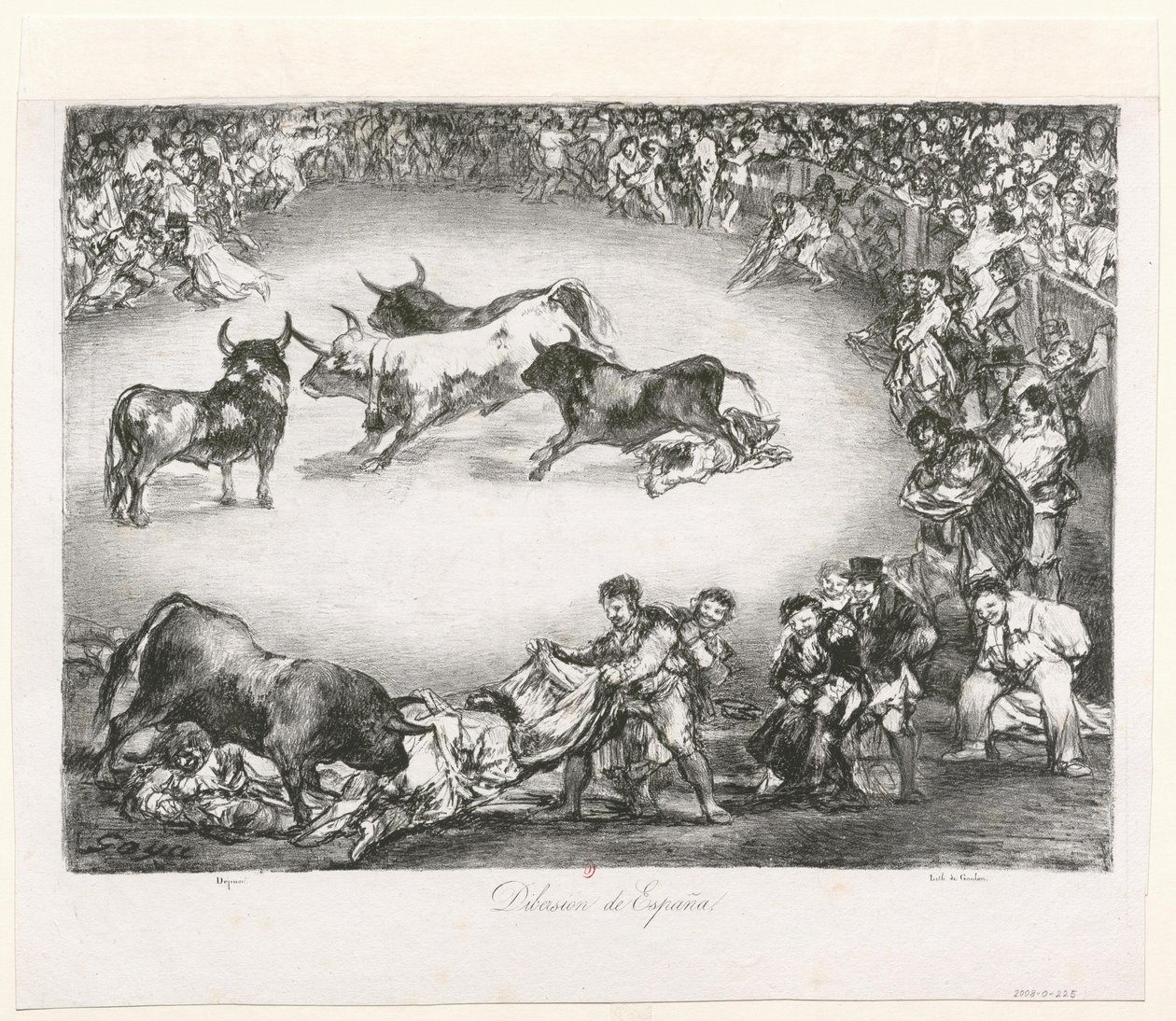 [Tyrene fra Bordeaux: Spansk underholdning] av Francisco de Goya