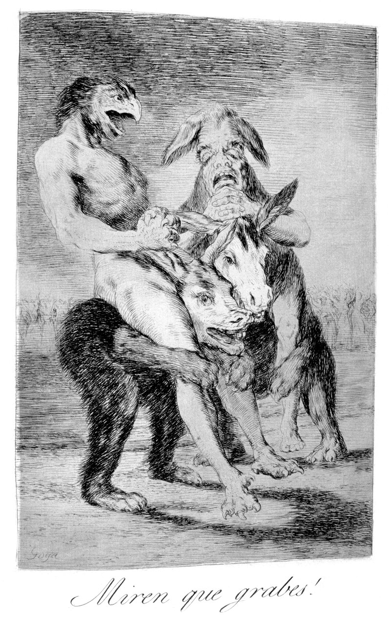 Se så høytidelige de er!, 1799 av Francisco de Goya