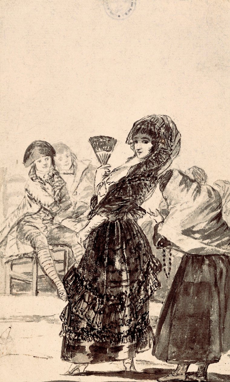 Los caprichos: "Måtte Gud tilgi henne, hun var hennes mor" av Francisco de Goya