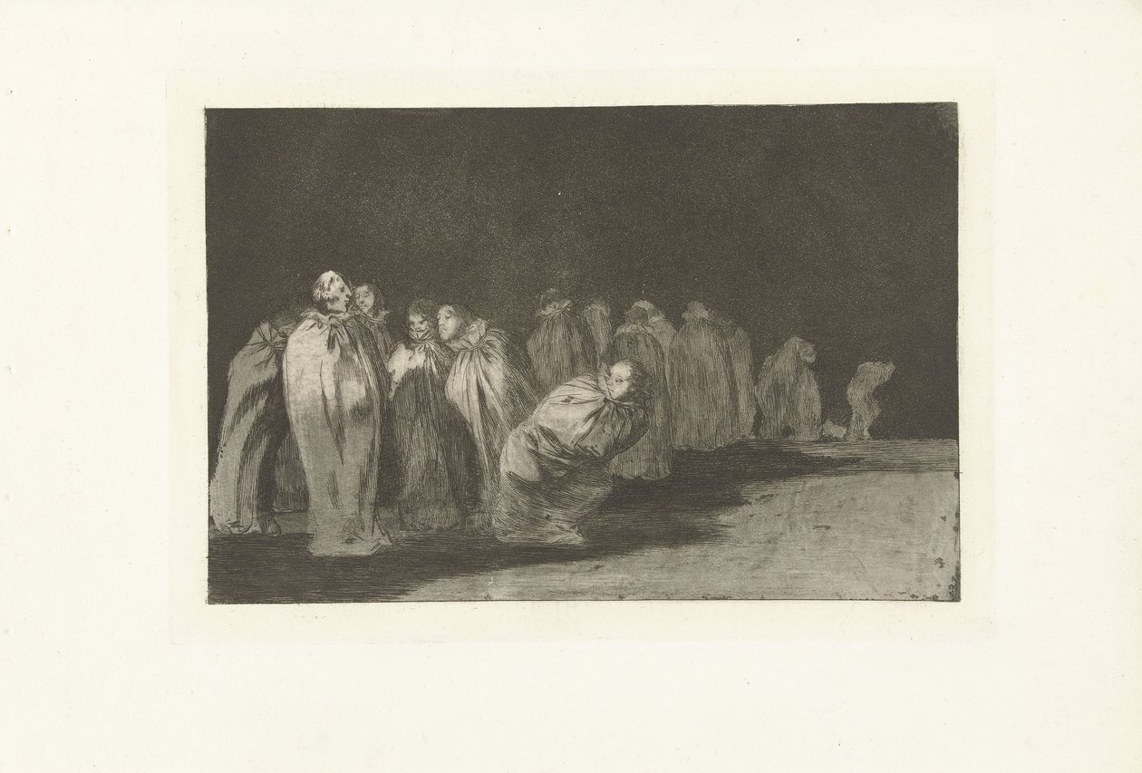 Menn i lommer Los Ensacados Los Disparates (The follies) (serietittel) Los Proverbios (Ordspråkene) (serietittel) av Francisco de Goya