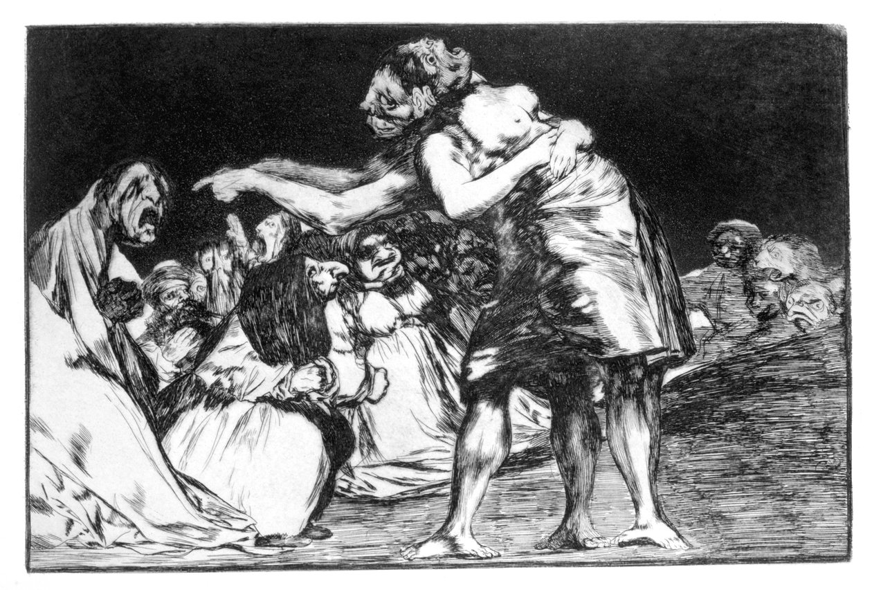 Ekteskapsmareritt, 1819-1823 av Francisco de Goya
