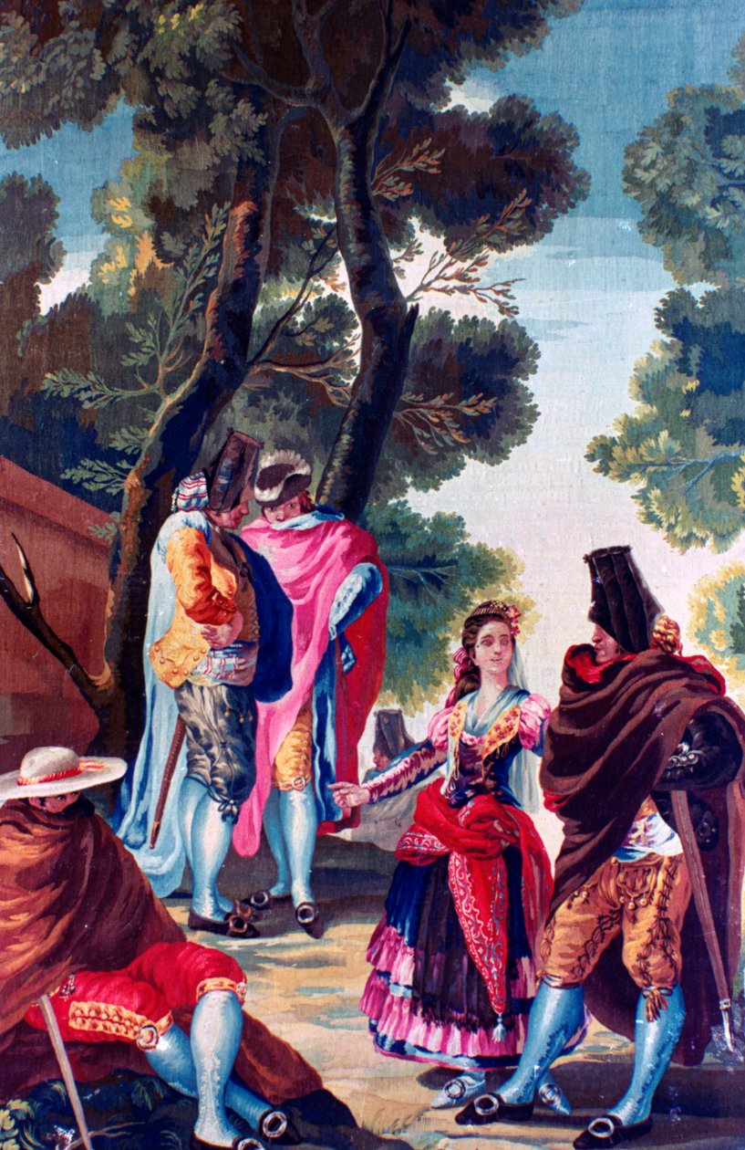 Menn med skjulte ansikter, c1760-1820 av Francisco de Goya