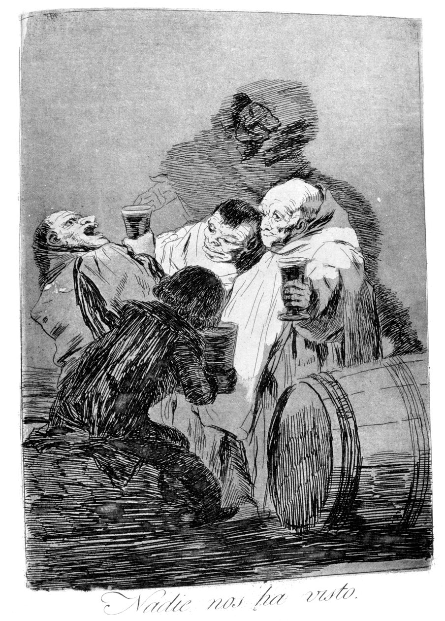 Ingen har sett oss, 1799 av Francisco de Goya