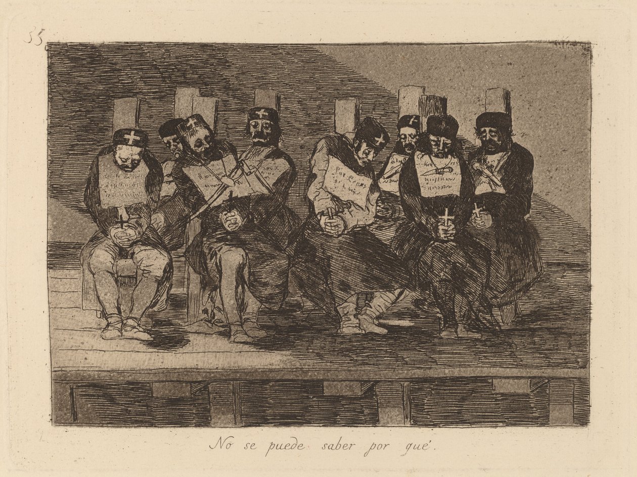 Kan ikke fortelle hvorfor (Man kan ikke fortelle hvorfor) av Francisco de Goya