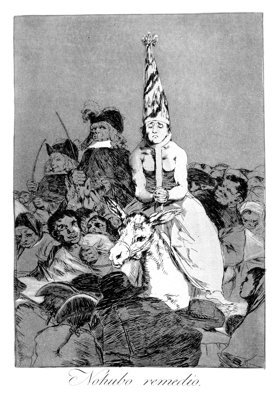 Ingenting kunne gjøres med det, 1799 av Francisco de Goya