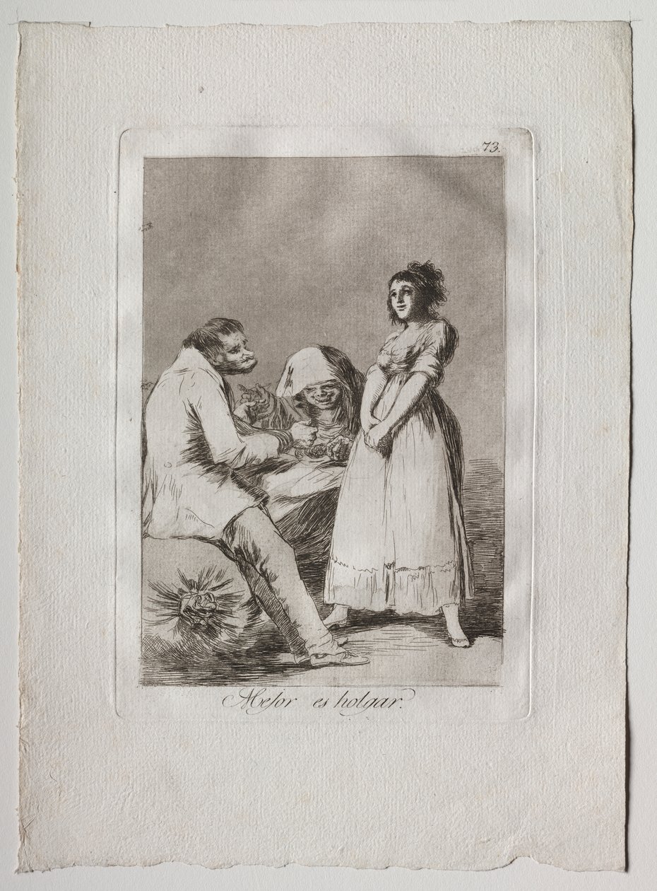 Ochenta Caprichos: Det er bedre å være lat av Francisco de Goya