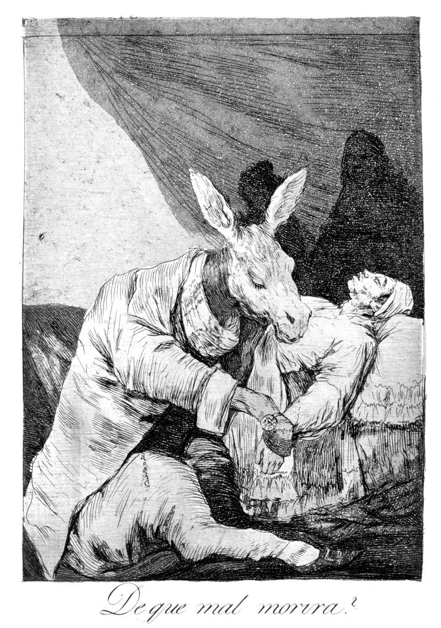 Av hvilken syk han døde, 1799 av Francisco de Goya