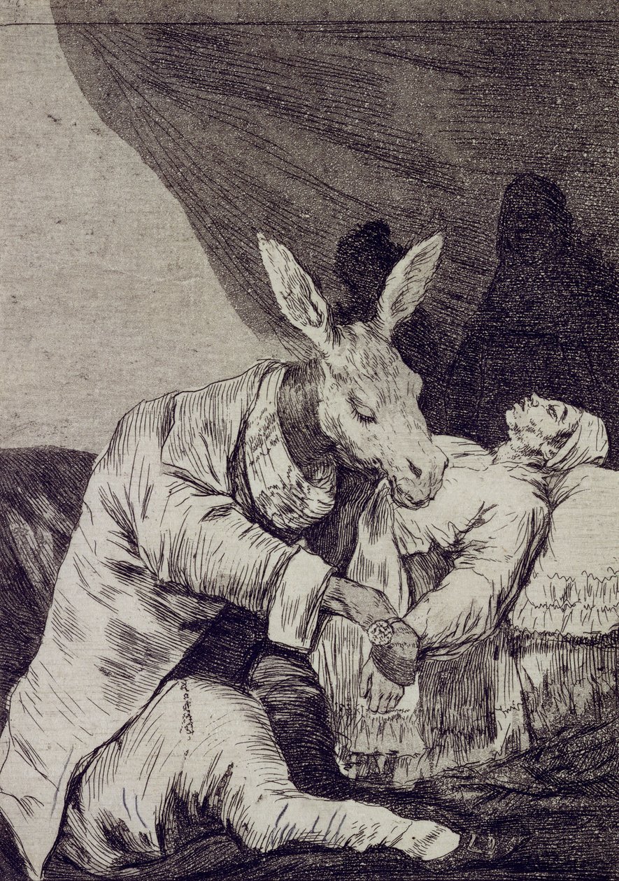 Hvor syk vil han dø Capricho No 40 av Francisco de Goya