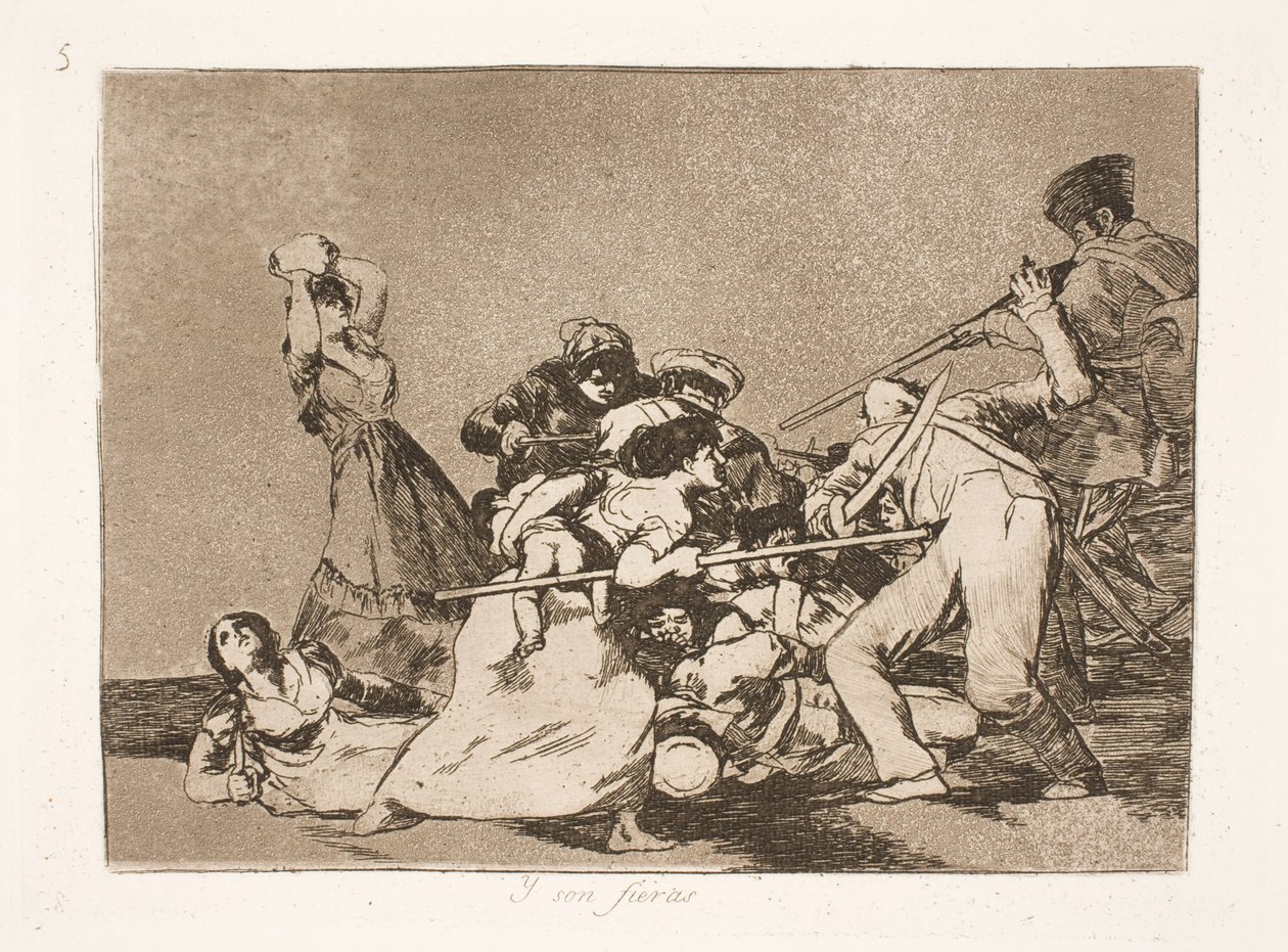 Og de er som furier (5) av Francisco de Goya