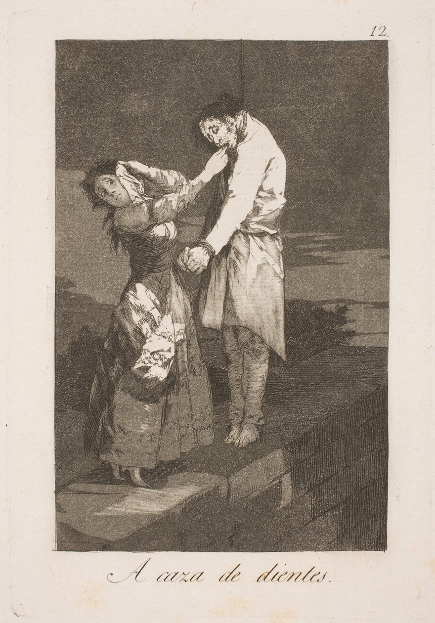 På jakt etter tenner av Francisco de Goya
