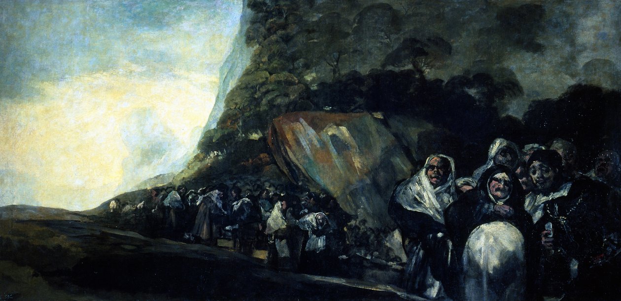Pilgrimsreise til San Isidro-fontenen av Francisco de Goya