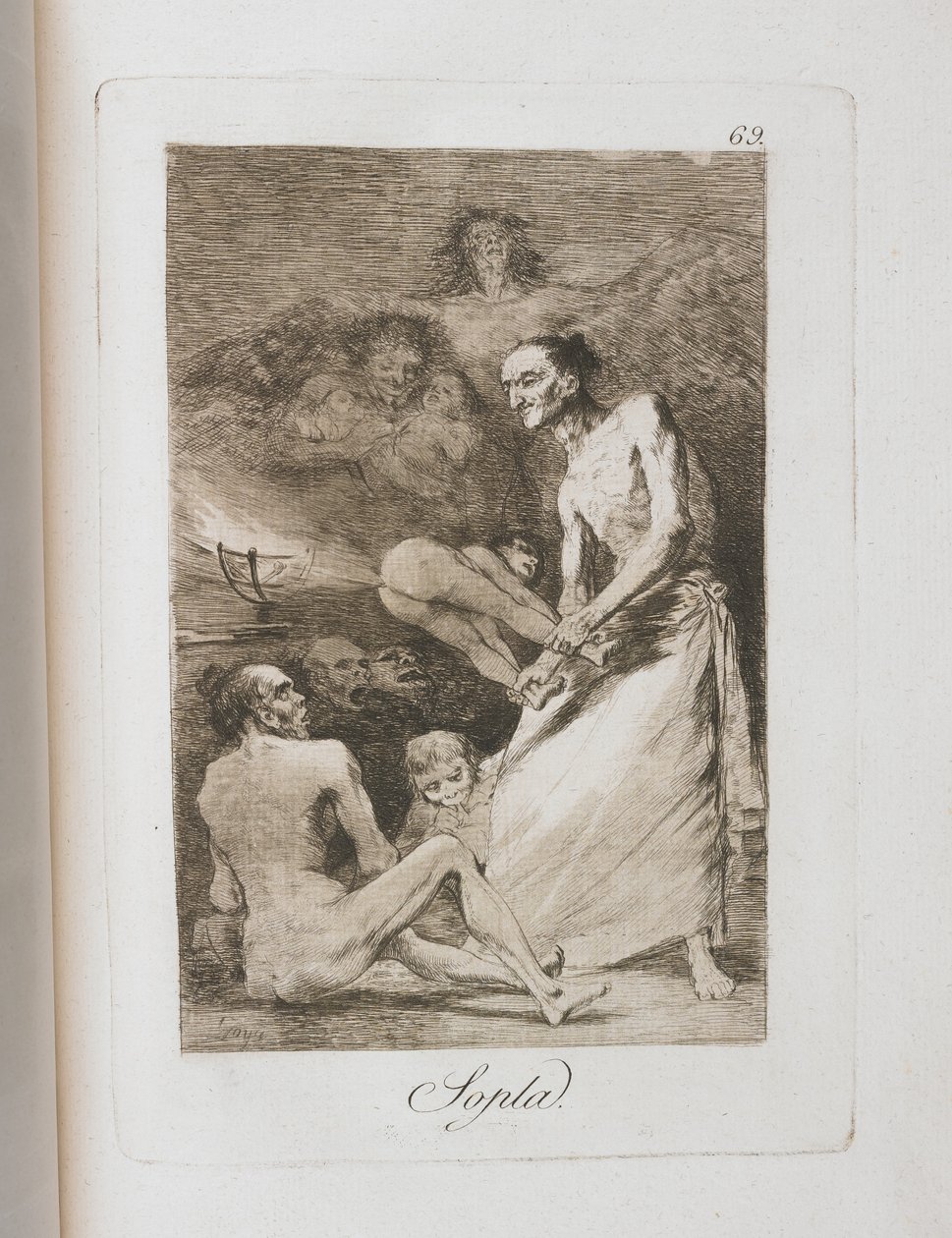 Tallerken fra Los Caprichos, 1797-1798 av Francisco de Goya