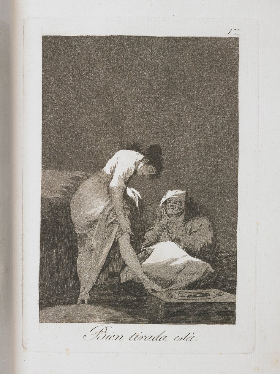 Tallerken fra Los Caprichos, 1797-1798 av Francisco de Goya