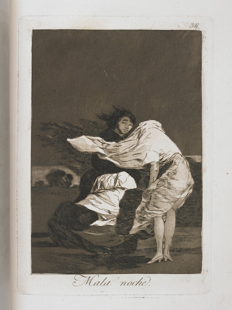 Tallerken fra Los Caprichos, 1797-1798 av Francisco de Goya