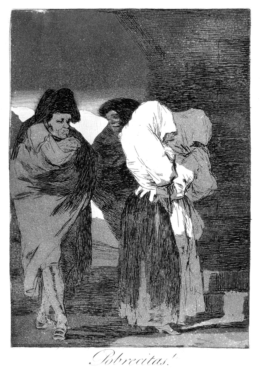 Stakkars små jenter!, 1799 av Francisco de Goya