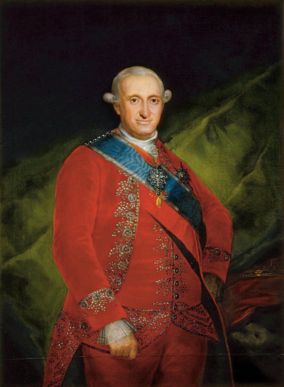 Portrett av Charles IV av Bourbon, ca. 1789 (olje på lerret) av Francisco de Goya