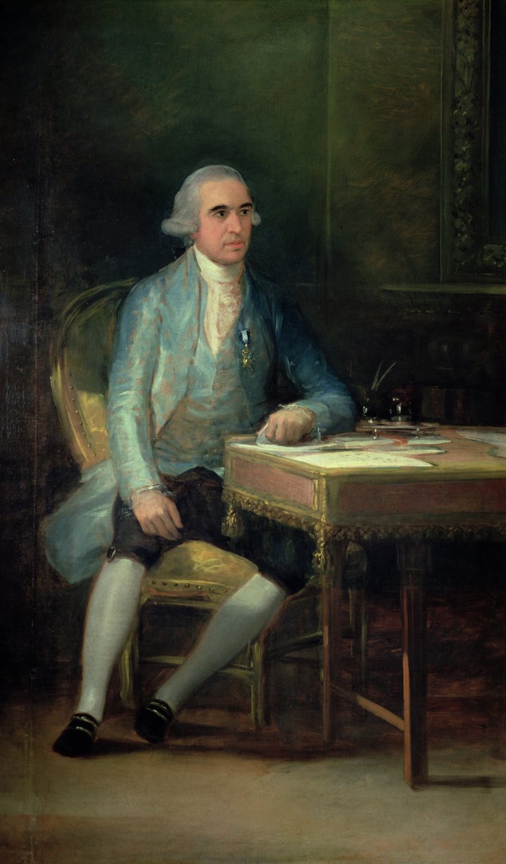 Portrett av Don Francisco de Saavedra, 1798 av Francisco de Goya