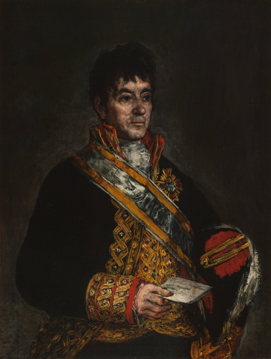 Portrett av Don Miguel de Lardizábal, 1815 av Francisco de Goya