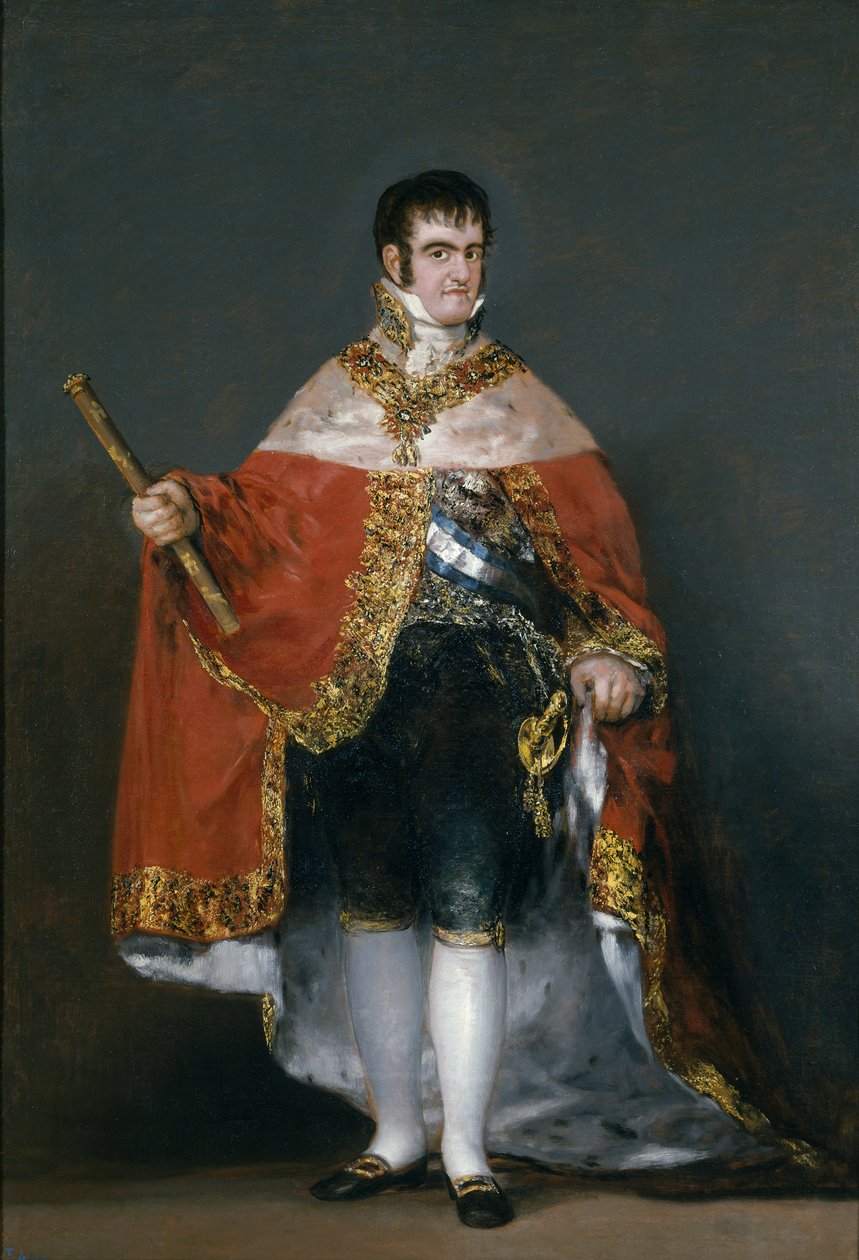Portrett av kong Ferdinand VII av Spania, 1815 av Francisco de Goya