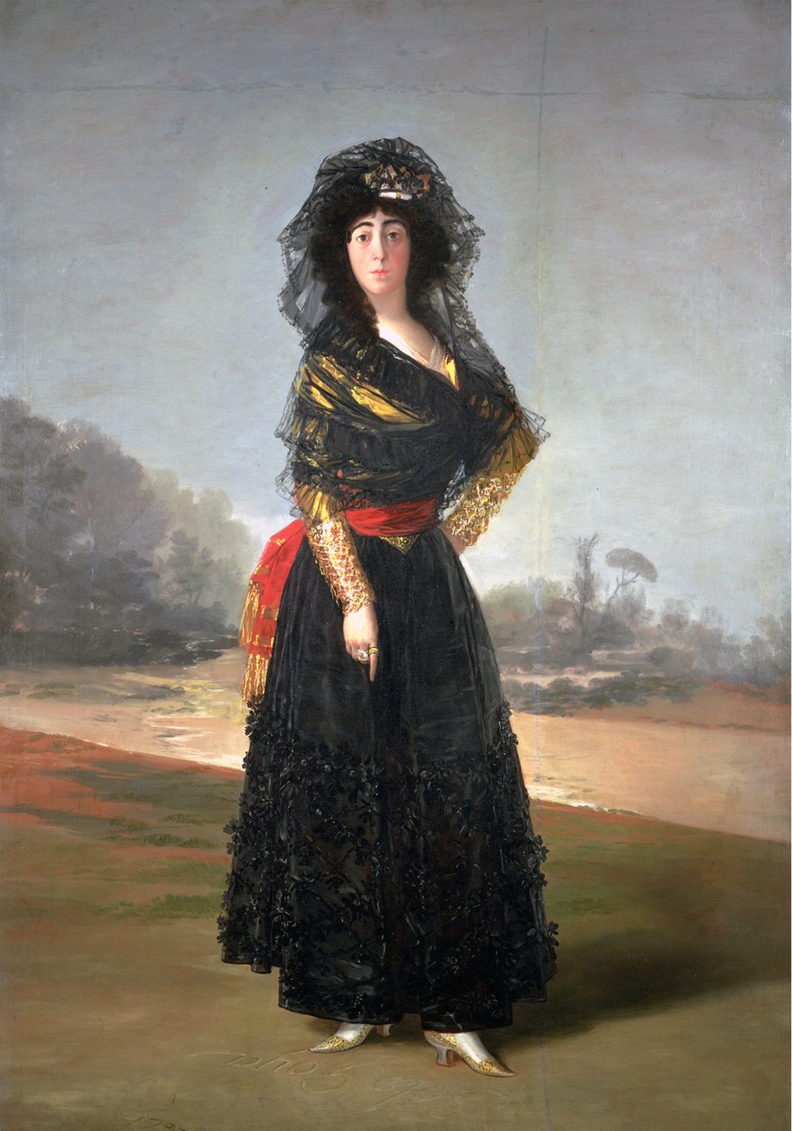 Portrett av Maria Cayetana de Silva 1762-1802, 13. hertuginne av Alba, 1797 av Francisco de Goya
