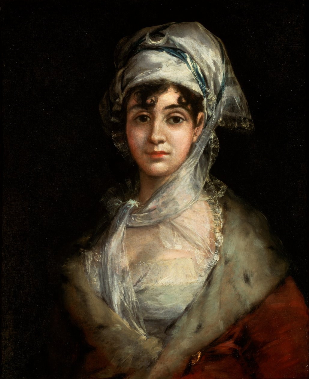 Portrett av skuespillerinnen Antonia Zárate, c1810 av Francisco de Goya