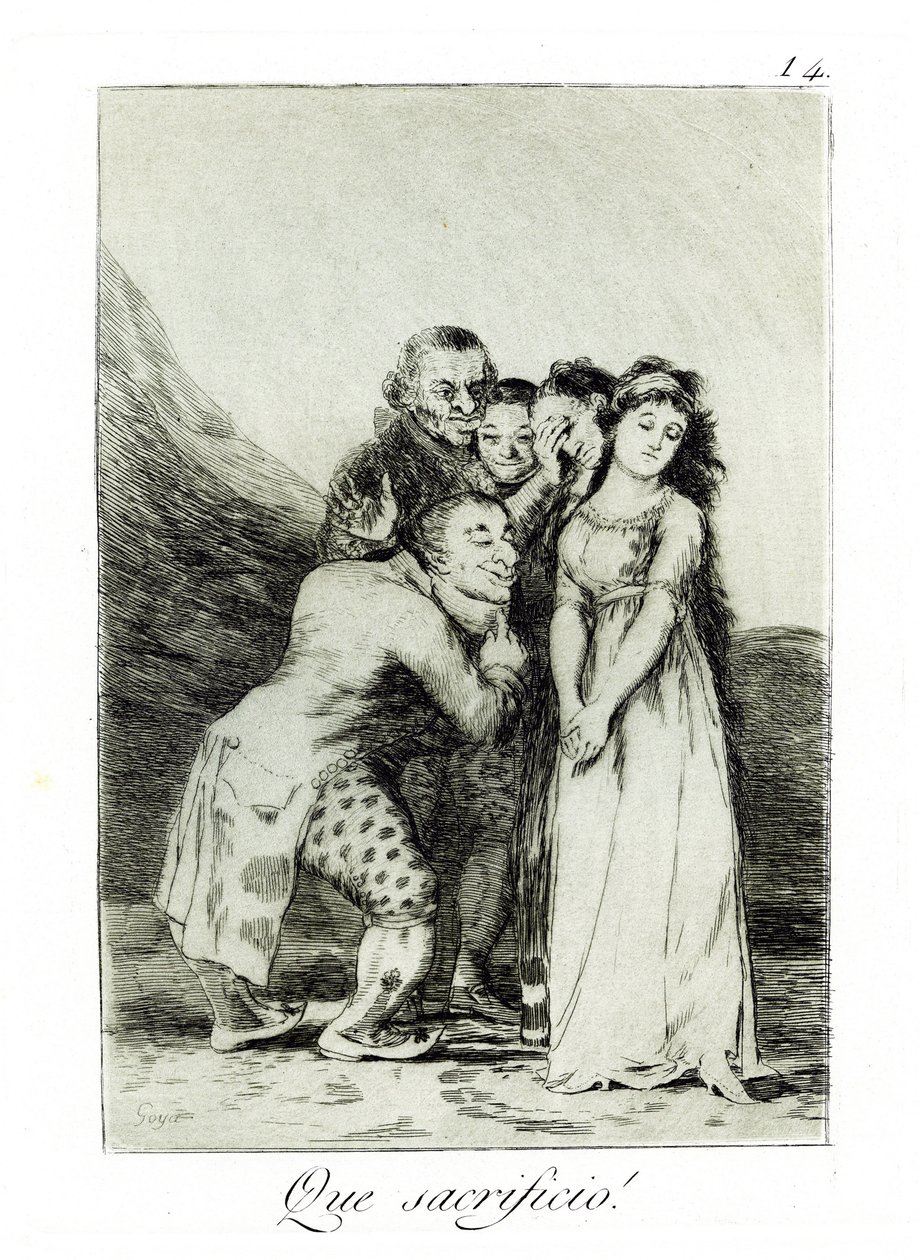 For et offer! For et offer! Caprice nr. 14, 1797-1798 av Francisco de Goya