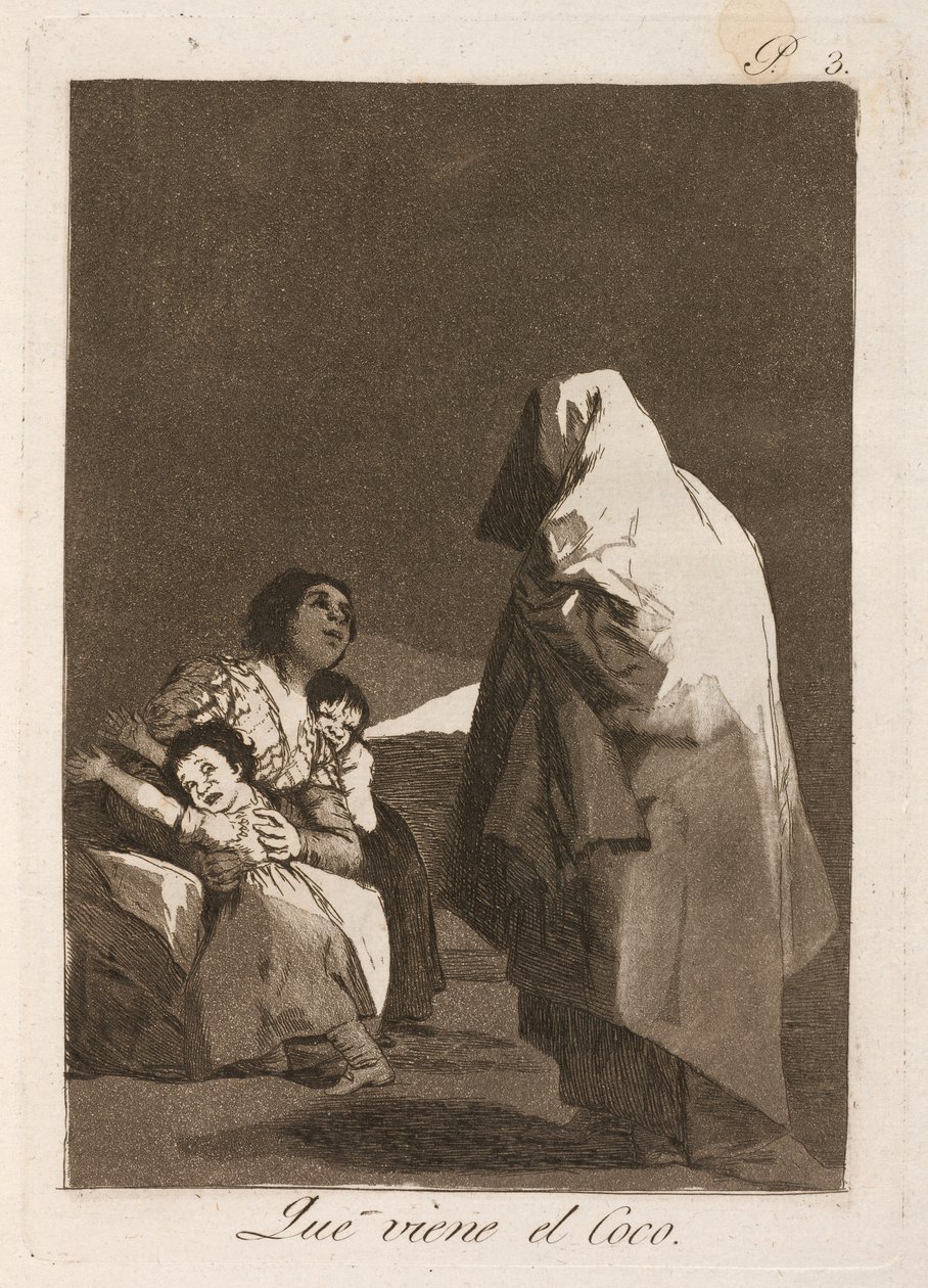 At kokosnøtten kommer (Here Comes the Bogey-Man) av Francisco de Goya