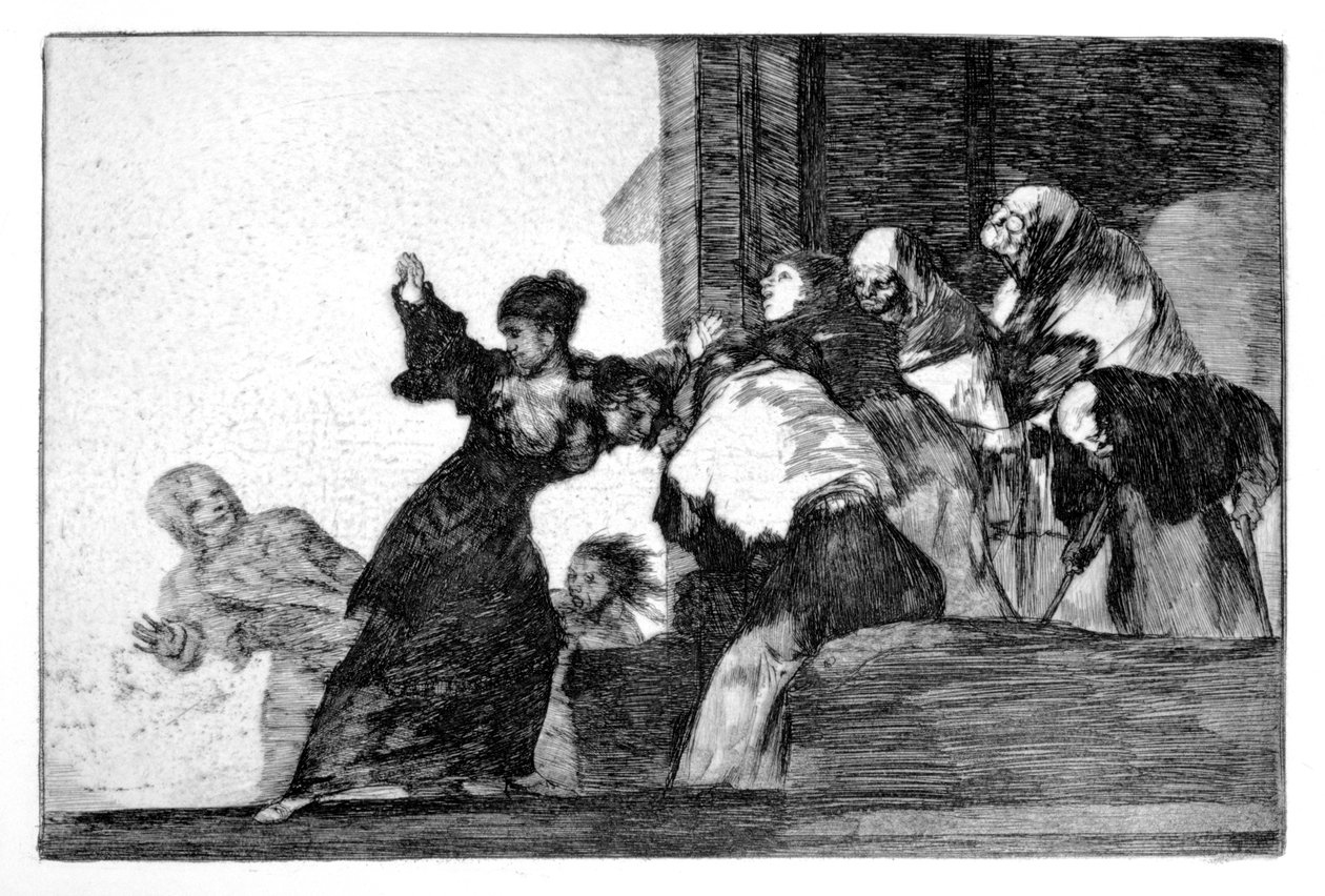 De fattiges gåte, 1819-1823 av Francisco de Goya