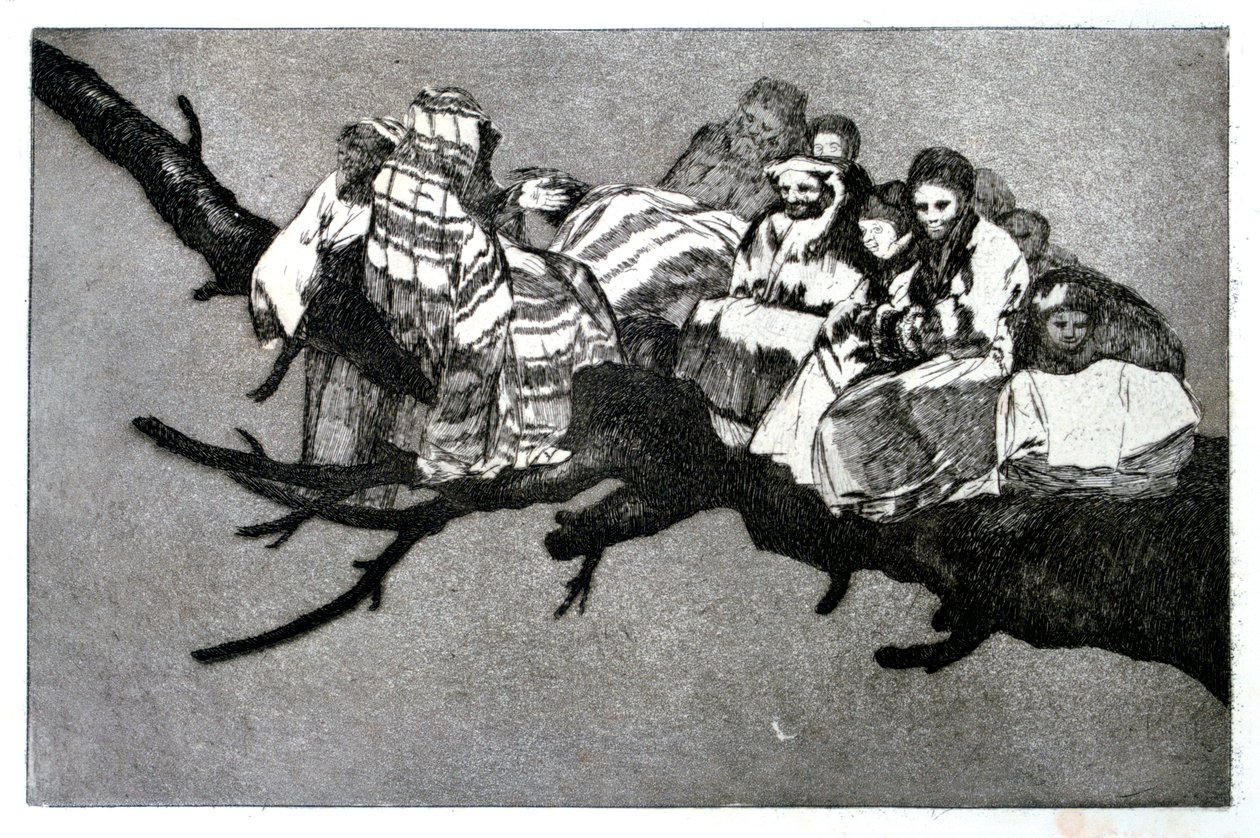 Latterlig drøm, 1819-1823 av Francisco de Goya