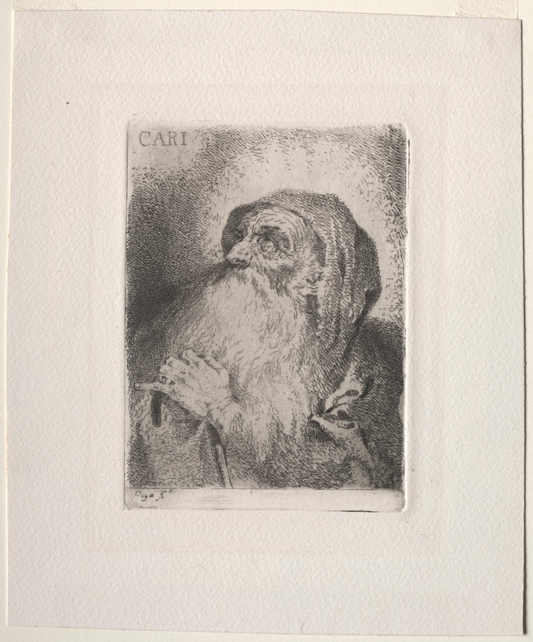 Den hellige Frans av Paula Caritas, 1780. av Francisco de Goya