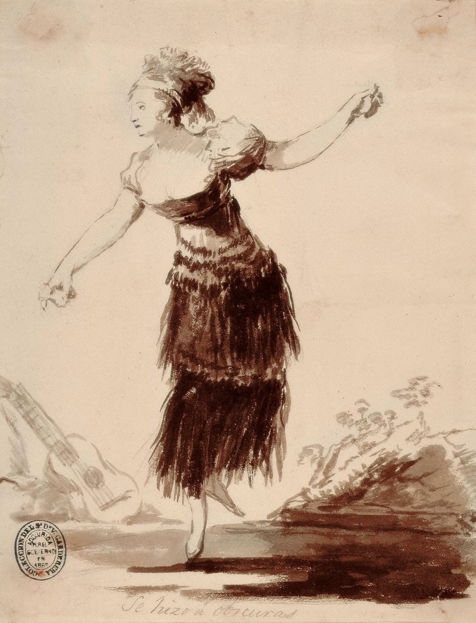 Se hizo a oscuras (Hun ble skapt av skyggen) av Francisco de Goya