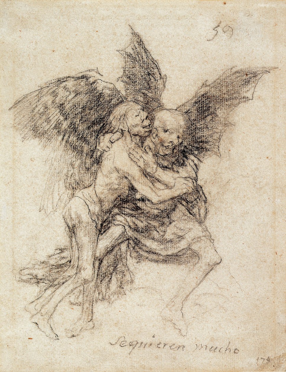 Se quieren mucho (De elsker hverandre veldig mye) av Francisco de Goya