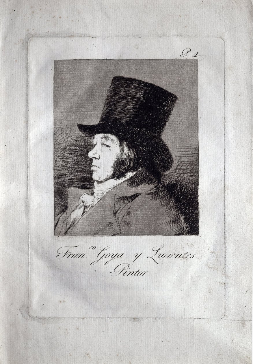 Selvportrett, 1799 av Francisco de Goya