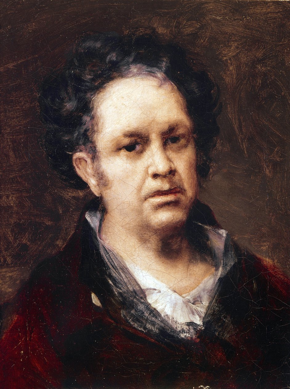 Selvportrett 69 år (olje på lerret av Francisco de Goya
